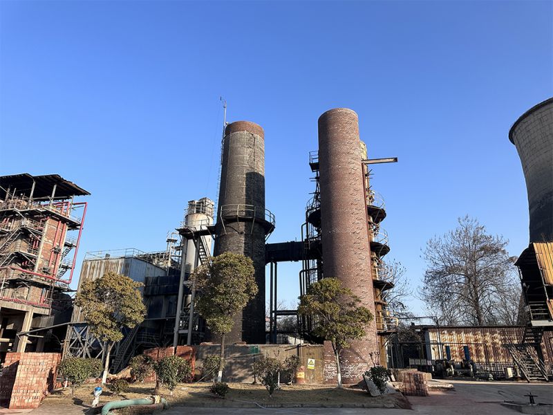 江西高信前沿科技50米砖烟囱新建加高改造防腐